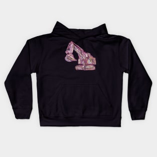 Excavator Abstract Kids Hoodie